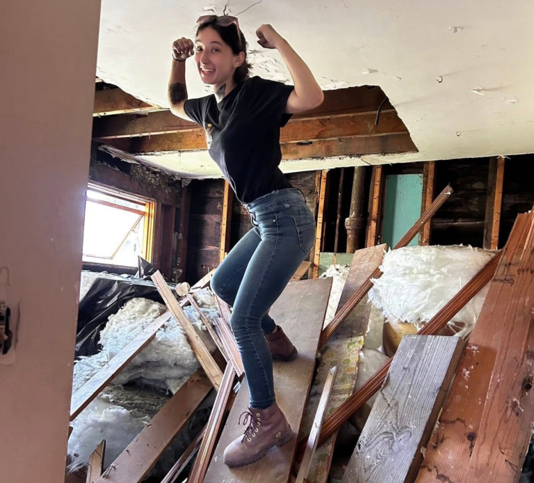 Building Something Bigger Than Ourselves Owner of Just Junk It working on a property project while building a business dedicated to serving the community
